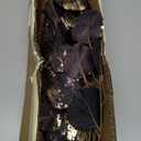 Artificial Aspen Leaf Stems  Set of 3 Gold, 30 Tall Glittered Faux Branches for Fall Halloween & Christmas Tree Decorations | Metallic Gold Leaves for Vase, Centerpiece Mantel Dcor