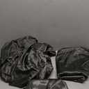 CozyLux Satin Sheets Queen Size Bed Set - 4 Piece Silky Queen Sheet Set, Luxury Dark Grey Queen Sheets with Smooth and Soft Microfiber, Includes 1 Fitted Sheet, 1 Flat Sheet and 2 Pillowcases