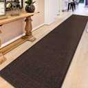 GOYLSER Entry Runner Rugs for Inside House, Long Jute Hallway Runner Rug Non Slip, 2x15 Water Absorbent Rug for Laundry Room Floor Mat