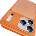 CASEKOO for 17 Pro Max Case, [Never Yellow Technology] [Mil-Grade Drop Protection] Translucent Slim Cover Women Men for iPhone 17 Pro Max Phone Case 6.9 inch, Frosted Orange