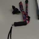 Elegant Walking Cane for Women, Foldable & Adjustable Cane for Seniors with Self-Standing Tip | Lightweight Mobility Aid for Stability & Balance Support (Blue&Red Floral Printed)