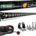CO LIGHT Led Light Bar Single 50 inch Slim Single Row Lightbar Driving Combo Beam Off Road Work Lights with Mounting Brackets & 6D Reflectors for Truck, Car, Cabin, Boat, ATV, UTV
