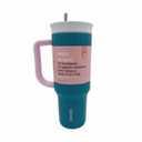 Owala Stainless Steel Triple Layer Insulated Travel Tumbler with Spill Resistant Lid, Straw, and Carry Handle, BPA Free, 40 oz, Dusty Pink