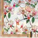 NINETREX Window Privacy Film, Stained Glass Static Clings, 35.4"x157.4"