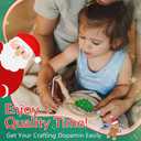 Kenburg Punch Needle Kit Christmas Coasters Set of 6, DIY Embroidery Set for Beginners Adults Kids Including Patterns, Tools, Yarns, Hoop, Instruction, Coaster Holder Art Craft Supplies