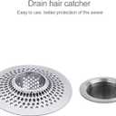 LEKEYE Drain Hair Catcher/Bathtub Shower Drain Hair Trap/Strainer Stainless Steel Drain Protector(Patented Product)