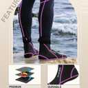 XUKER Neoprene Water Socks 3mm, Sand Proof Beach Volleyball Socks Diving Socks for Outdoor Water Sports, Pink