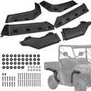 KEMIMOTO Fender Flares Compatible with Can Am Defender HD 5/ HD8/ HD10 and Defender MAX 2016-2025, Front and Rear Extended Mud Guards, Replace OEM #715006821 715002424 715006822