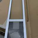 PetSafe 1-Piece Sliding Glass Pet Door for Dogs and Cats - Adjustable Height, No-Cut DIY Install, Aluminum Patio Panel Insert, Great for Renters or Seasonal Installation 75 7/8" to 80 11/16" Sliding Door, Large - Standard, White