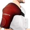 Shoulder Heating Pad, Heating Pad for Shoulder, with 3 Heat and Time Settings, Heated Wrap for Rotator Cuff Pain Frozen Pain Relief with AC Adapter