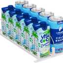 Puricon Drink Organizer for Fridge Pusher Glide, Spring Loaded Fridge Drink Dispenser, Self Pushing Soda Can Organizer for Refrigerator, Beer Bottle Beverage Organizer Drink Holder -2 Rows, White (14.9"D x 6.69"W 2 Rows)