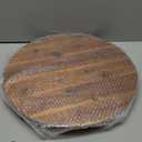 TIDITA 18" Acacia Wood Lazy Susan for Table Top - Wooden Turntable Serving Tray for Charcuterie Boards Cheese Board - Extra Large Round Lazy Susan Organizer - Kitchen Revolution for Countertop