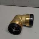 SharkBite 2 Inch 90 Degree Elbow, Push to Connect Brass Plumbing Fitting, Copper, PEX Pipe, Copper, CPVC, PE-RT, HDPE, UXL0254