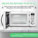 12" Microwave Plate Replacement Glass Turntable| Fits LG,GE, Panasonic, Frigidaire, Farberware & More