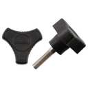 Scotty 1135 Star Knob, 2 Pack Black, 5/16 x 21/4-Inch