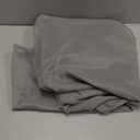 MIULEE 2 Panels Solid Color Sheer Window Curtains Elegant Window Voile Panels/Drapes/Treatment for Bedroom Living Room (54X96 Inches Charcoal Grey)