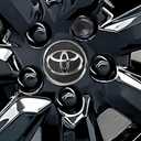 Farad GalaxyLock 382/MX Black Chromed Lug nut Wheel-Locks Kit Suitable for Toyota Camry (M12 X 1.5 Thread Size) - Set of 4 Lug Nuts + 1 Key