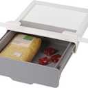Joseph Joseph CupboardStore Under Shelf Drawer Kitchen Cabinet Storage Organizer, Space Saving, Gray/ White (1 Count)