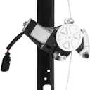 Rear Driver Side Window Regulator with Motor Replacement for 2000 2001 2002 2003 2004 2005 2006 BMW X5 E53 Sport Utility, Left, 741-412