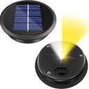 2 Pack Solar Light Replacement Top, 2 Mode White and Warmwhite , Waterproof LED Replacement(Top 3.35 Inch, Bottom 2.83Inch) for Outdoor Garden, Pathway, Yard Lights & Decor