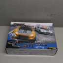 Slot Car Race Track Set, 19ft Electric Track with LED Lights and 4 Slot Cars, 2 Hand Controllers and Racing Game Lap Counters, Set Features Loop, Turns, and Crossover for Boys Age 6-12