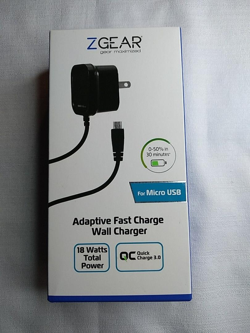 ZGEAR Adaptive Fast Charge Wall Charger For Micro USB