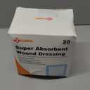 Carbou 4"x 4" Super Absorbent Wound Dressing Pads, 20 Individual Pack, Non Adhesive Absorbent Bandages for Wound Care, Soft Highly Absorbent Dressing, Non Stick Gauze Pads for Wounds