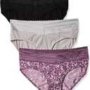 Warner's womens Blissful Benefits No Muffin 3 Pack Hipster Panties (X-Large)