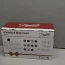 Homemate Electric Blanket Heated Throw - 50x60 Ultra Soft Cozy Flannel Heating Blanket with 10 Fast Heat Levels 8 Hours Auto Off Over-Heated Protection ETL Certification Keep Warm in Home Office (Red-black)