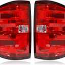 Tail Lights Assembly Compatible with 2014-2019 Chevy Silverado 1500 2500HD 3500HD, Rear Light Taillights Replacement # GM2800293 23295938 GM2801293 23295939