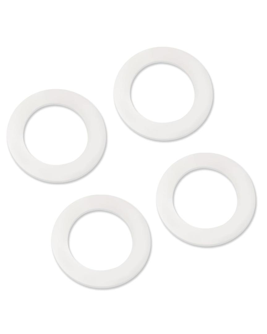 Urnqowuy 4 Pack Toilet Flush Valve Silicone Seal Fit for Toto THU440-A THU451 THU826A 10A-A THU407, 81mm OD / 54mm ID, Silicone Seal Gasket