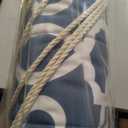 Double Tree Hammock with Hardwood Spreader Bar, Blue Pattern