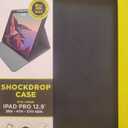 Leather Case for iPad Pro 12.9" 3-6th Gen (2018-2024), with Pencil Holder&Buckle, Auto Wake/Sleep, Adjustable Stand,  Black