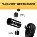 BOEN 3/8" Drive Deep Impact Sockets, Premium Impact Socket, 23mm Socket, Metric, 6 Point,Cr-V Steel with Laser Marking - Strong and Durable