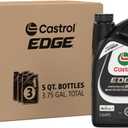 Castrol EDGE 0W-20 Advanced Full Synthetic Motor Oil, 5 Quarts, Pack of 3 (EXP 08/19/26)