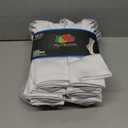 Fruit of the Loom Men's Dual Defense Crew Socks (12-Pack) (White)