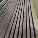 4-Piece Wood Slat Panels for Wall 94.5"11" Acoustic Panels for Interior Wall Decor 3D Fluted Sound Absorbing Panel - Natural Walnut