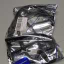 Combination Lock Cable for Baby Cabinets Proofing Security Locks, Suitable for Cabinets, French Refrigerators, Baby Strollers, Kids' Bikes, Helmets, Gates. 3-Pack, Black.