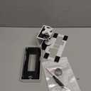 Anti Theft Ring Doorbell Mount: White Ring Doorbell Door Mount Blink Camera Holder - Metal, No Drill Required (Glittery Frosted White)