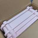 4 Tier Rolling Cart Organizer,Art Craft Diaper Bedside Snack Laundry Room Bathroom Organizer Narrow Thin Slim Rolling Trolley Utility Cart with Wheels for Kitchen,Office(Pink)