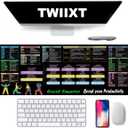 3 x Excel Cheat Sheet Desk Pad, XL Office Keyboard Shortcuts Mouse Pad, Non-Slip Stitched Edges, Excel Formulas, Large Gaming Desk Mat, Employee Appreciation Gift-31.5"x11.8"