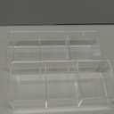 JessLab Acrylic Organizers, Bathroom Organizer for Drawer, Cosmetic Display Cases for Vanity, Countertop, Desk, Kitchen, and Makeup Storage, 3-Section