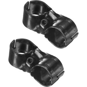 M METERXITY 2-Pack Structural Pipe Connector, Cross Grid Pipe Clamps Steel Pipe Connector for OD 1.1" or 28MM Pipe, Conduit Connectors with Screws