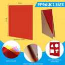 24 Pcs 8 x 8 Inch Cast Acrylic Sheets 0.08'' Thick (2mm) Translucent Laser Cutting Colored Acrylic Sheets Plastic Extruded for Crafts Art Display DIY