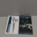 Stainless Steel Hair Cutting Scissors 6.5 Inch Hairdressing Razor Shears Professional Salon Barber Haircut Scissors, One Comb Included, Home Use for Man Woman Adults Kids Babies