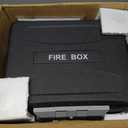 Fireproof and Waterproof Safe, fire safe document box with Sensor light, Portable Lock Box with Key Lock and Ergonomic Handle, 1 Hour at 1700°F, 72 Hours Waterproof 14.4 x 11.2