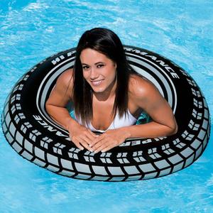 Intex Inflatable 36" Giant Tire Tubes for Swimming Pool/Lake/Ocean (1 Pack)