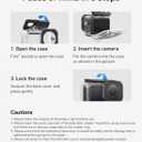 TELESIN Waterproof Case with Anti-Fog for DJI Osmo Action 6 Camera, Underwater Housing Shell Cage Supports 60M/196FT Deep Diving Scuba Snorkeling with Quick Release Bracket Screw Action 6 Accessories