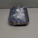 Nail Polish Organizer, Handheld Double Layer Nail Polish Storage with Adjustable Dividers, Holds 30 Bottles (15ml/0.5 fl.oz) for Nail Polish Lamp Manicure Tools and Essential Oil, Blue