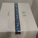 72 Inch Large Ceiling Fan with Remote, Indoor/Outdoor Industrial Ceiling Fan with Large LED Panel, Quiet Reversible DC Motor, 6-Speed, 3CCT, Black Ceiling Fans with Light for Patio, Livingroom, Garage